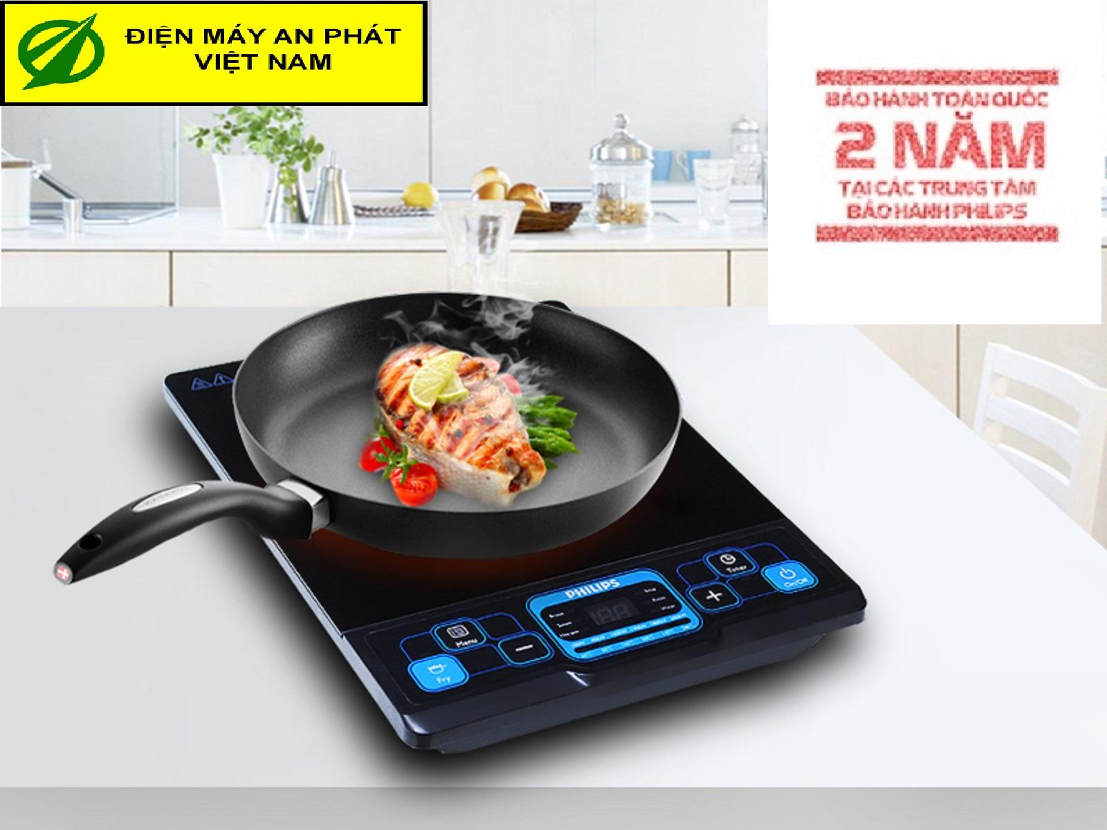 Bếp từ Philips HD4921 - Hàng Công ty( Tặng kèm nồi lẩu to inox chất lượng cao) Bảo hành 2 năm trên toàn quốc (Xuất hóa đơn GTGT theo yêu cầu)