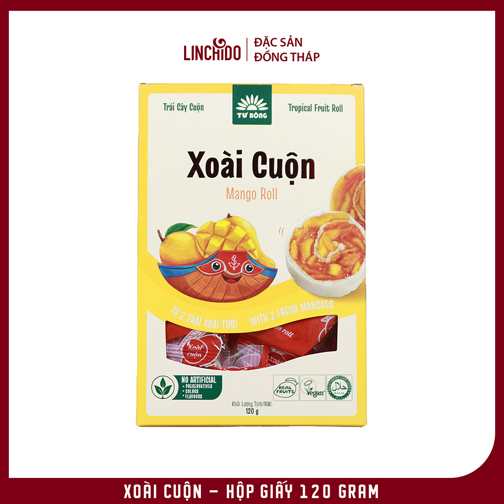 Xoài Cuộn - Hộp Giấy 120 Gram