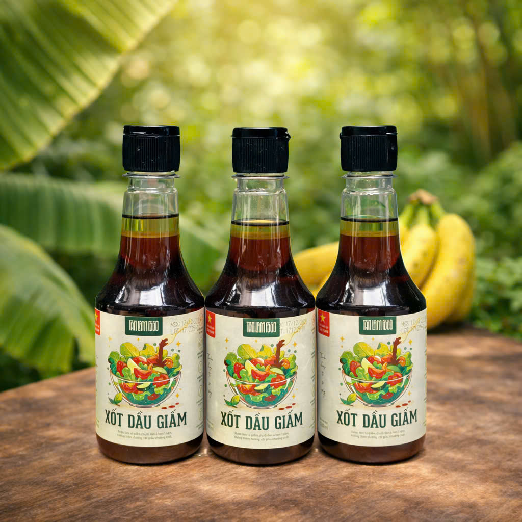Xốt Dầu Giấm Tân Lâm Food – Xốt Trộn Salad Thanh Dịu, Dễ Kết Hợp Món Ăn