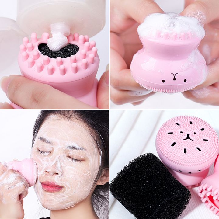 Cọ rửa mặt tạo bọt massage bạch tuộc sidumi hàn quốc