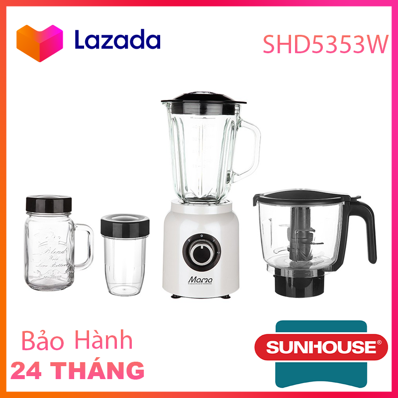 Máy xay sinh tố đa năng 1.5 lít sunhouse mama shd5353w