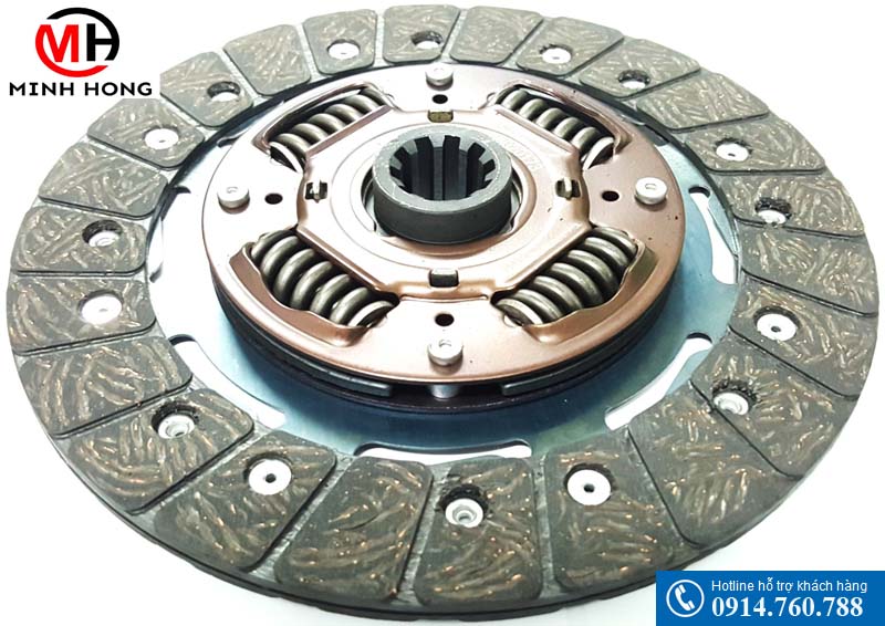 Lá bố côn ( Ampida) máy cày kubota L3408 ( Kubota L02 Iseki Yanmar Hino Mitsubishi) (215x10Rx25 có lò xo)