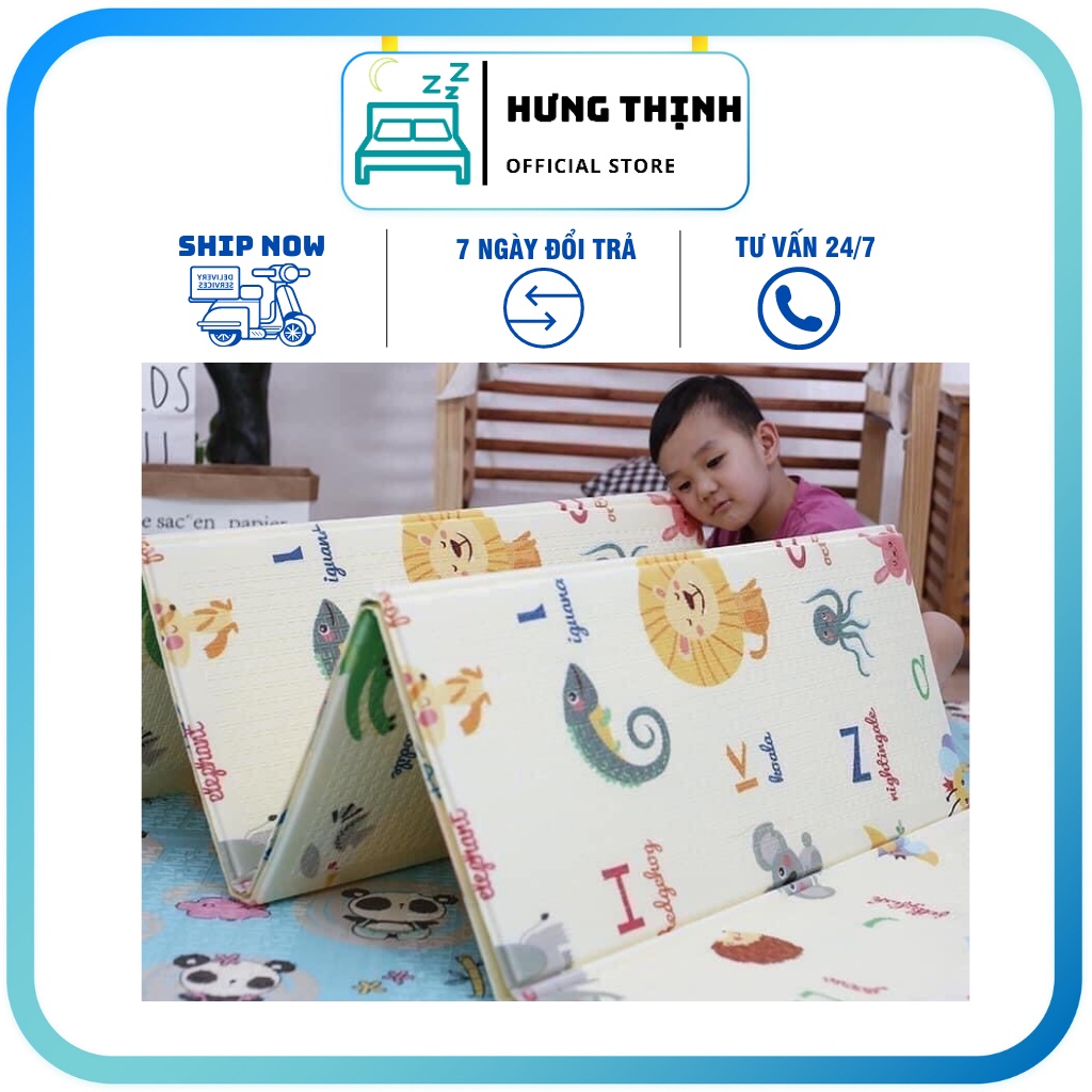 Thảm xốp lót trải sàn xpe 2 mặt gấp gọn chữ hàn quốc dày cho bé giá rẻ
