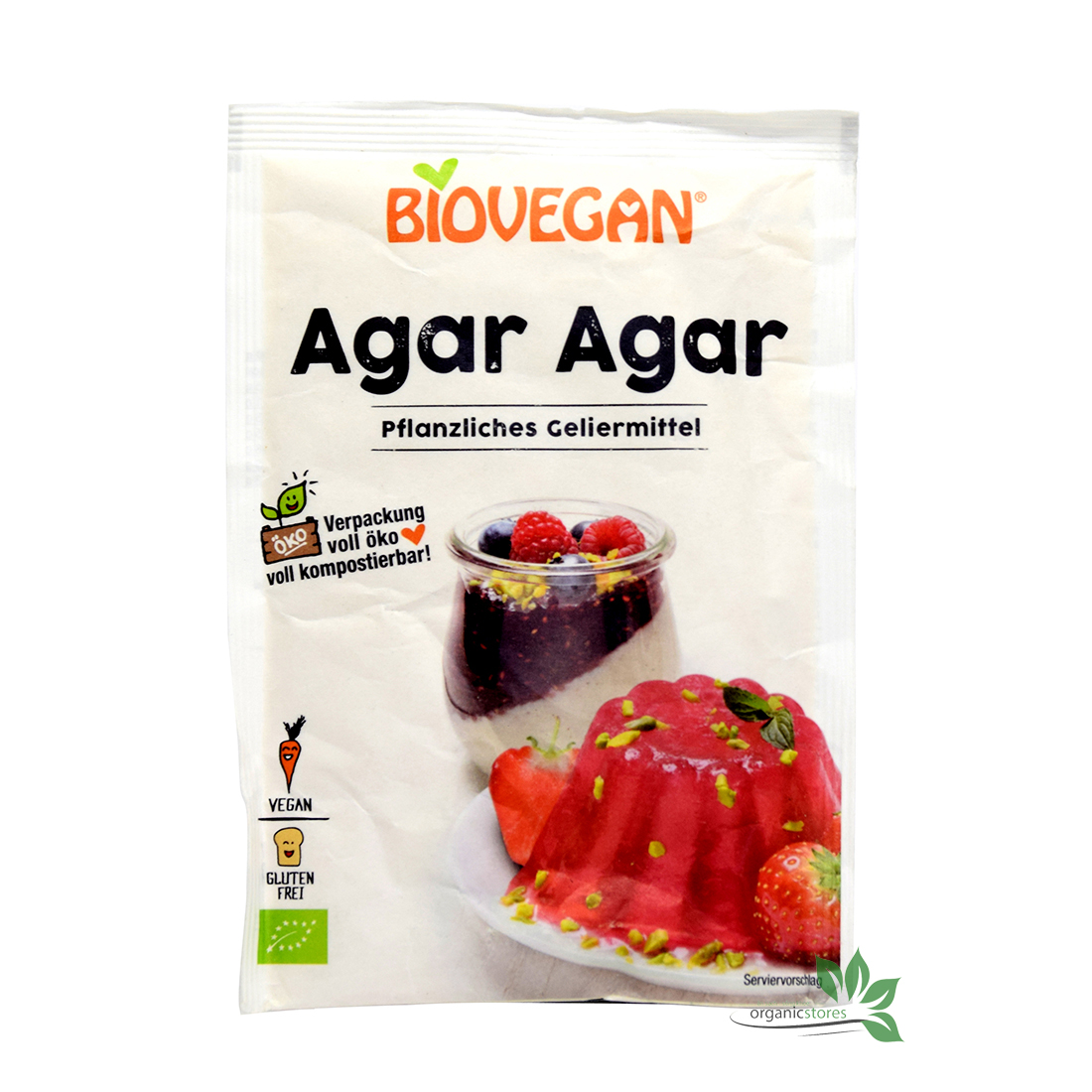 Bột rau câu hữu cơ Agar - Agar Biovegan