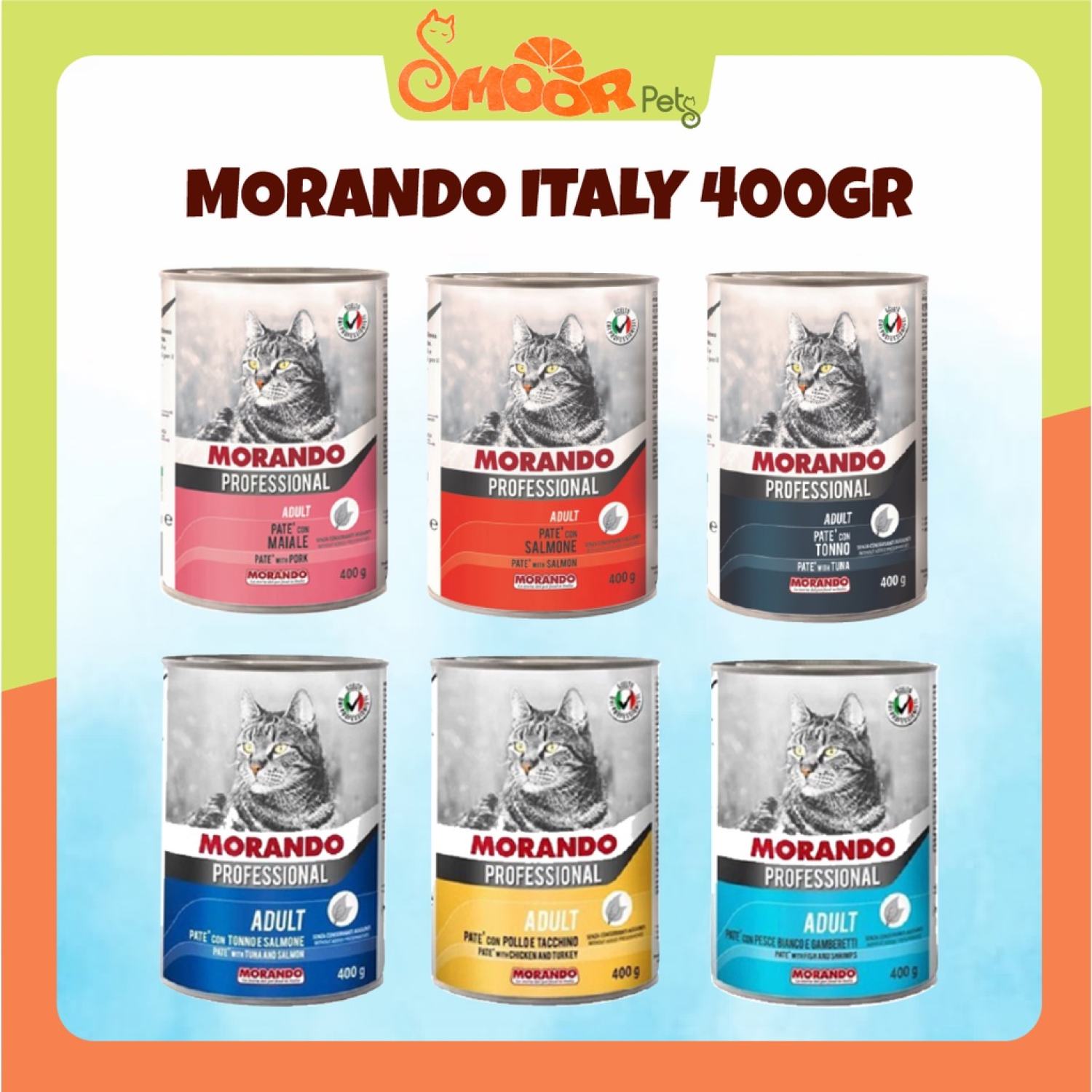 Pate Morando Professional 400g - Pate mèo Morando - Smoor petshop