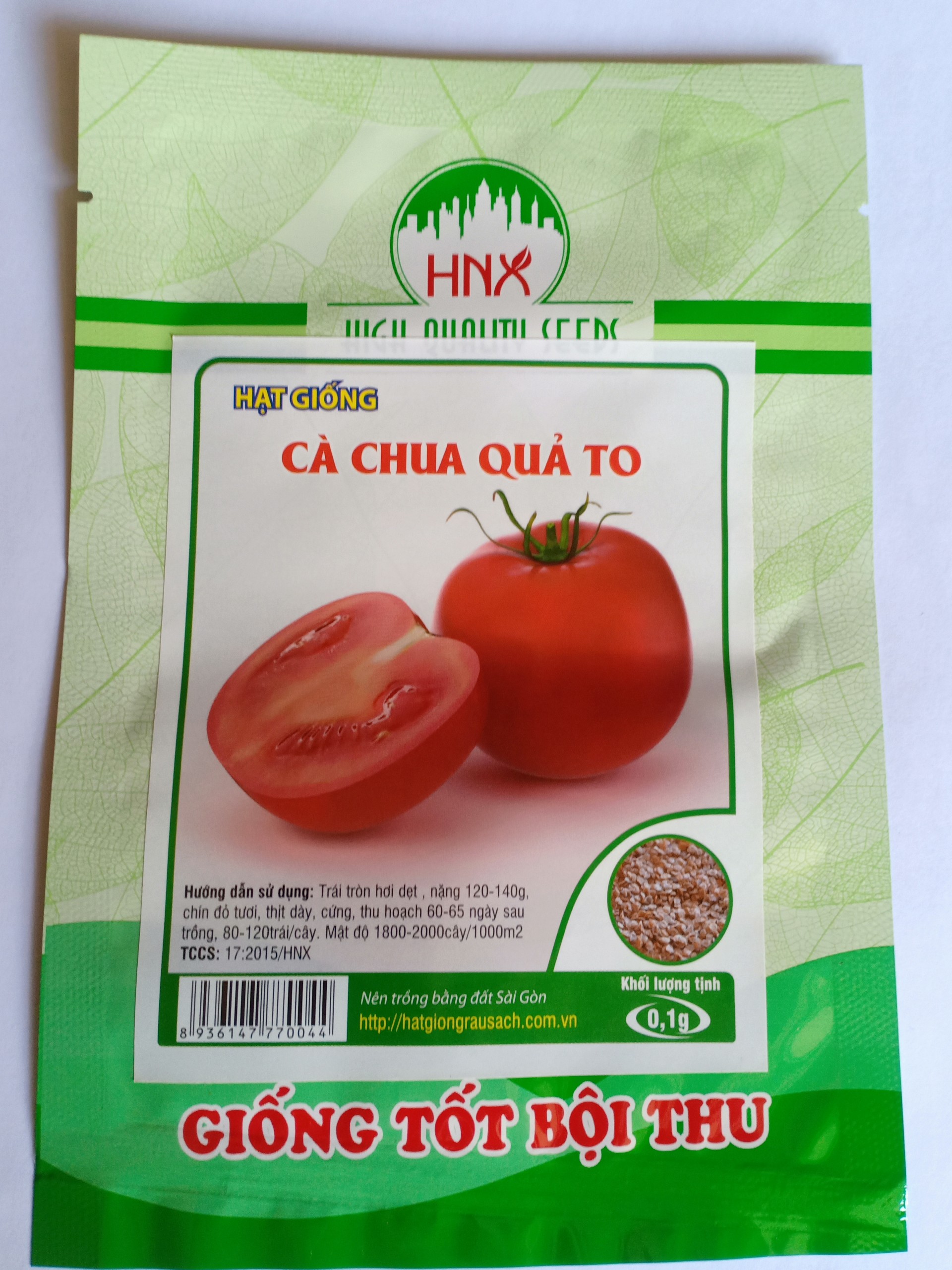 Hạt giống cà chua tròn, quả to - gói 0.1gr