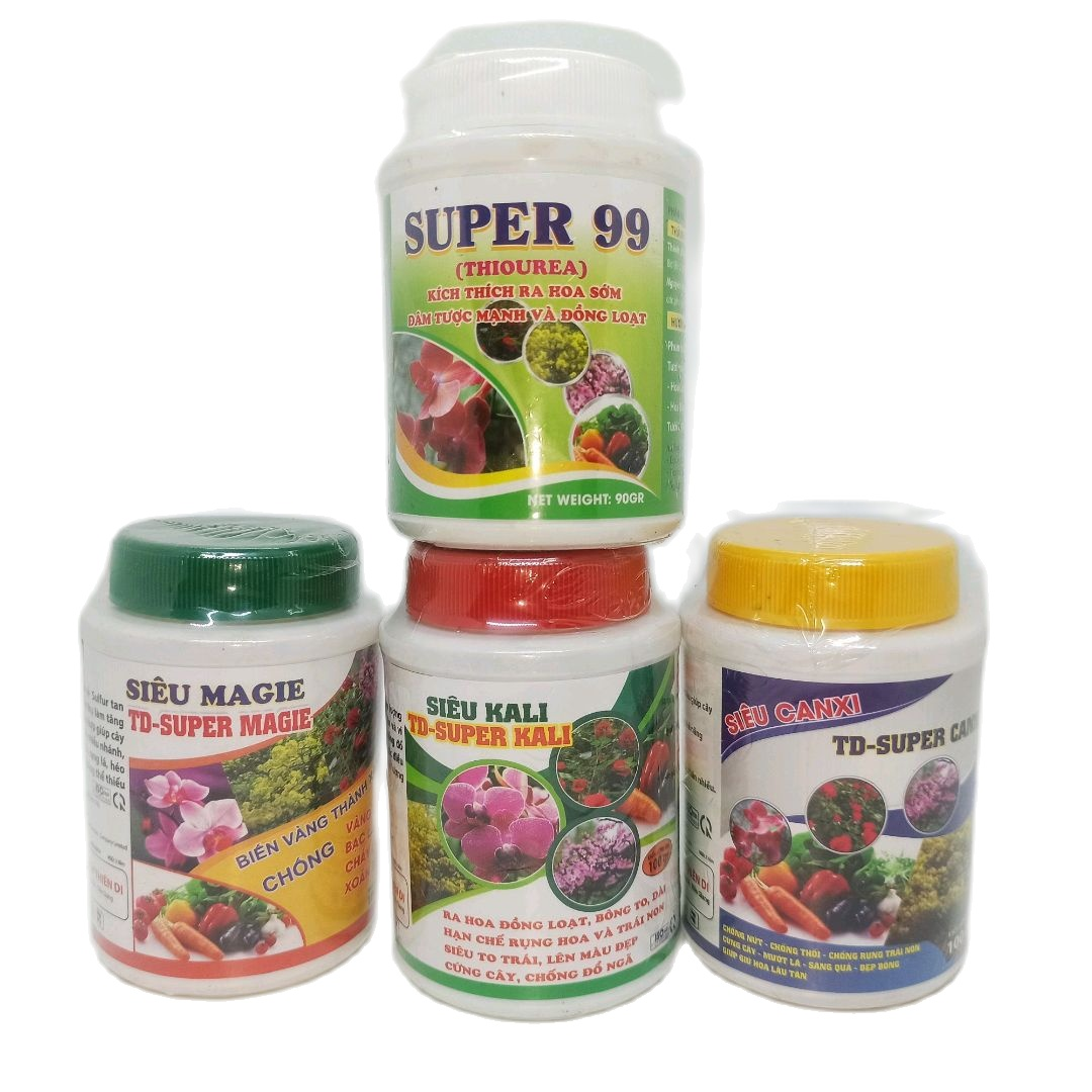 Bộ tứ super Canxi Kali Magiê và super 99 Rất tốt cho Lan và cây kiểng
