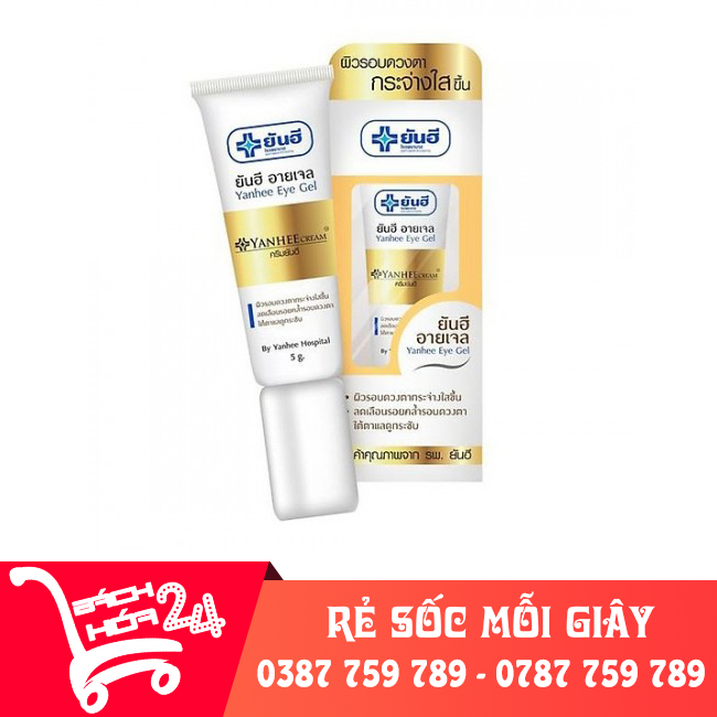 Kem chăm sóc thoa giảm thâm quầng mắt Yanhee Eye Gel Thái Lan 5ml, Liệu trình giảm thâm quầng mắt hiệu quả 【Bách Hóa 24】