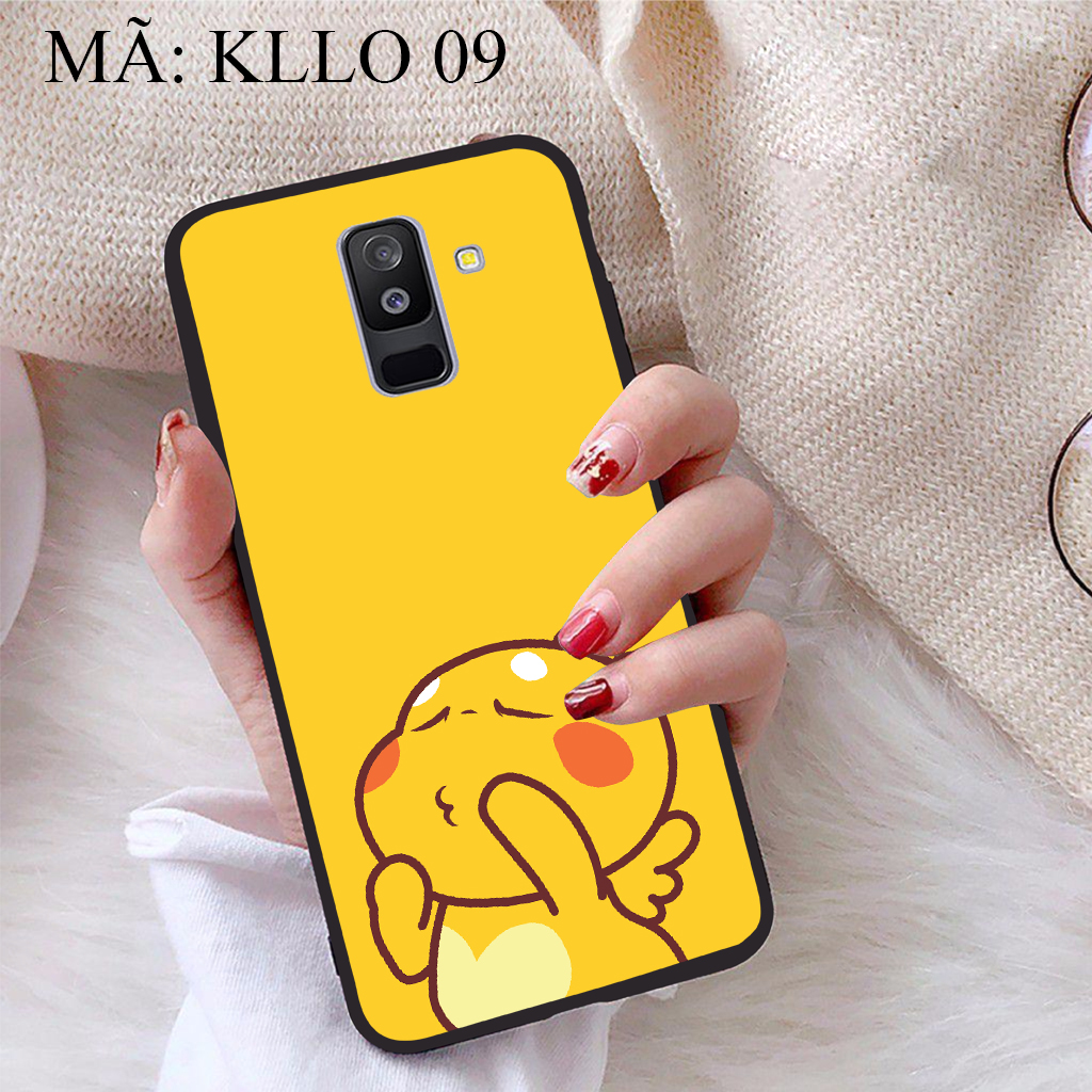 [HCM]Ốp lưng iCase dành cho Samsung Galaxy A6 Plus 2018 viền dẻo TPU BST Khủng Long Lai Ong