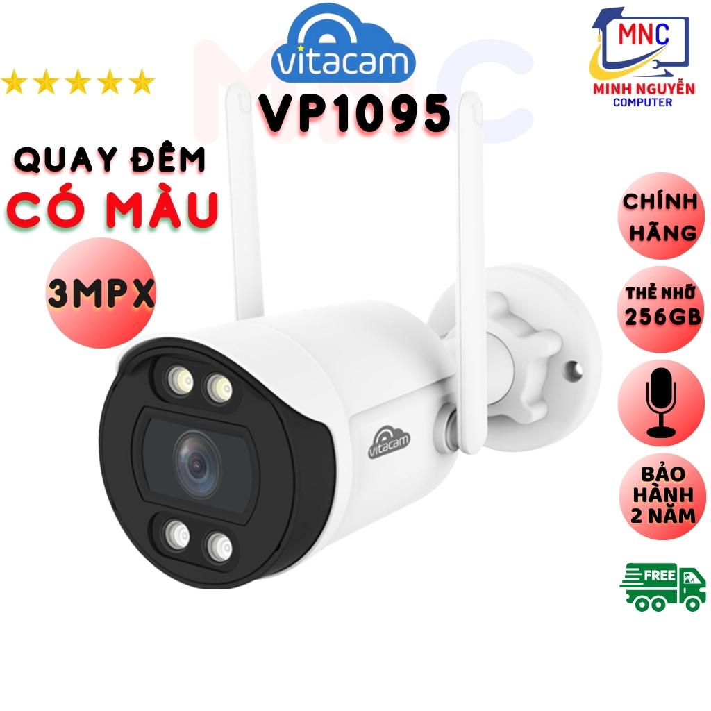 Camera ngoài trời wifi vitacam vb1095 - 3mpx ultra hd 2k – chip hisilicon mới nhất 2022 - bảo hành 2 năm