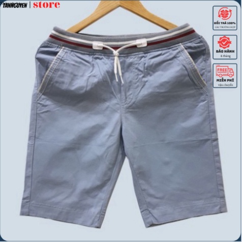 Quần kaki lửng nam - Thiết kế lưng thun có dây rút thoải mái - Chất kaki dày, mềm - tannguyen shop