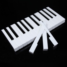 52 cái Trắng Nhựa ABS Đàn Piano Keytops Bộ với Mặt Trận Thay Thế Khóa Cao