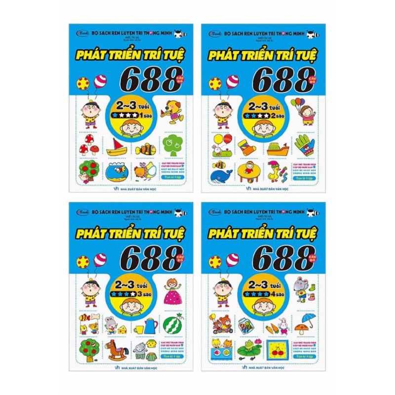 Mua 688 Câu Đố Phát Triển Trí Tuệ (2 - 3 tuổi) - Bộ 4 cuốn