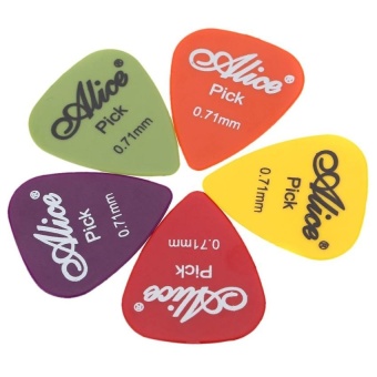 Alice Ap-P 20Pcs 0.71Mm Smooth Abs Guitar Picks Plectrums - intl