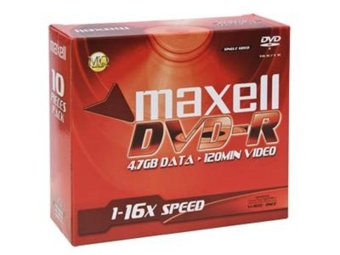 Bộ 10 Đĩa trắng Maxell DVD-HR