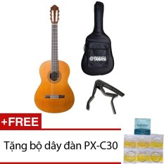 Giá KM Bộ đàn guitar Classic Yamaha C40 + Bao đàn và Capo + Tặng bộ dây đàn PX-C30  