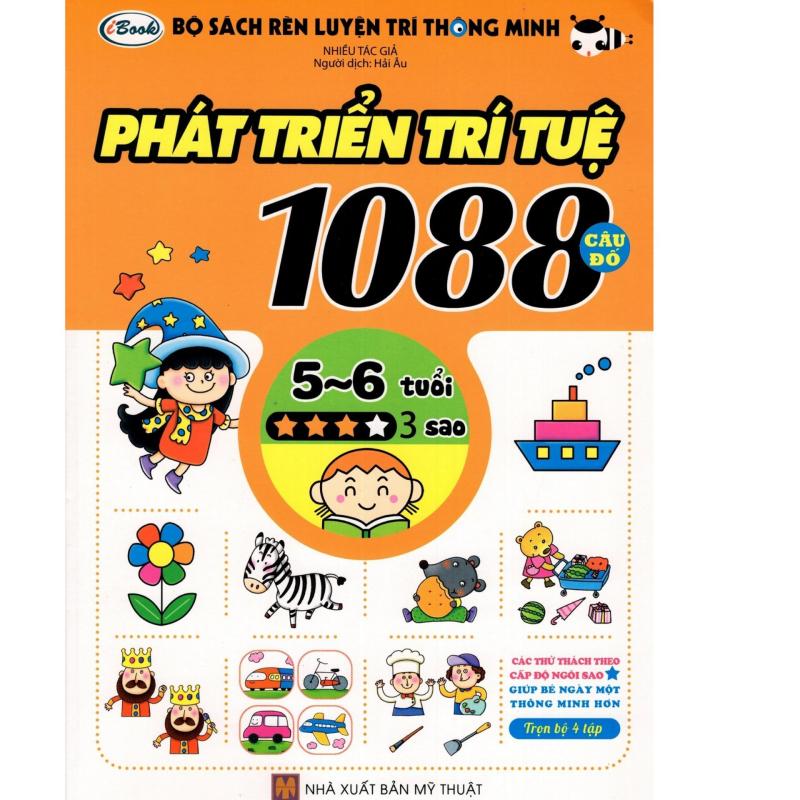 Mua Bộ Sách Rèn Luyện Trí Thông Minh - Phát Triển Trí Tuệ 1088 Câu Đố - Dành Cho Trẻ Từ 5 Đến 6 Tuổi (Tập 3)