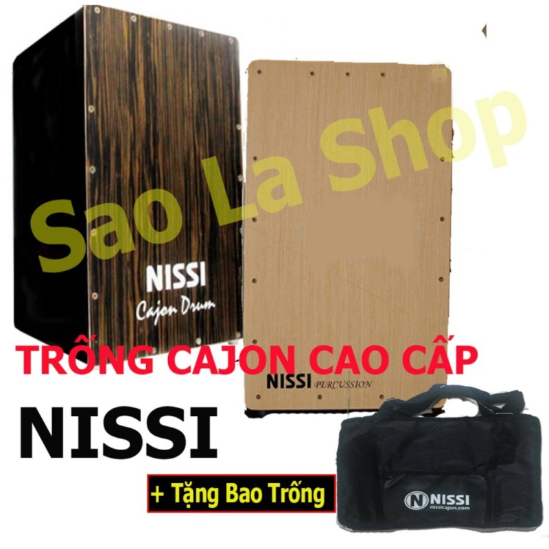 Bộ Trống Cajon Nissi Cao Cấp - Có Vít Chỉnh Tem + Tặng Kèm Bao Trống