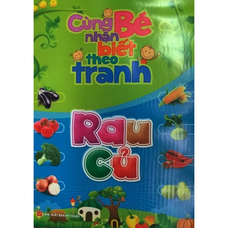 Mua Cùng bé nhận biết theo tranh - Rau củ (tranh lò xo)