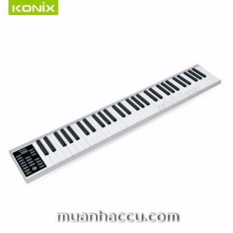 Đàn Piano điện 61 phím cảm ứng lực Konix Flexible PZ61 - Midi Keyboard Controllers (Bàn Phím Bảng Pin sạc...
