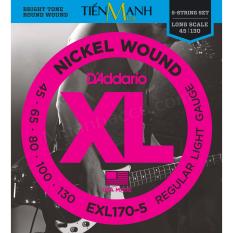 Bộ dây đàn guitar bass 5 dây d'addario exl170-5