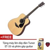 Guitar acoustic Yamaha F370 + Tặng máy lên dây đàn Tuner ET-33 và 1 phím gãy guitar