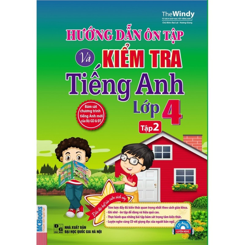 Mua Hướng Dẫn Ôn Tập Và Kiểm Tra Tiếng Anh Lớp 4 (Tập 2) - Kèm CD
