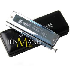 Kèn harmonica chromatic swan 12 lỗ tone c model sw-1248