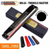 Kèn harmonica Kongsheng Tremolo Master key C MH-24 (Đen)