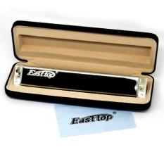 Kèn harmonica tremolo Easttop T2403 Bạc key C (Bạc)