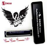 Kèn harmonica tremolo Swan Senior 21 lỗ comb kín key C SW21H