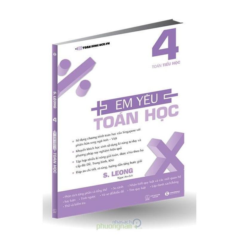 Mua Toán Tiểu Học - Em Yêu Toán Học 4 (Song ngữ Anh-Việt)