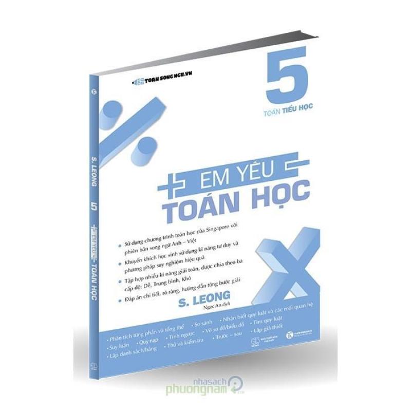 Mua Toán Tiểu Học - Em Yêu Toán Học 5 (Song ngữ Anh-Việt)