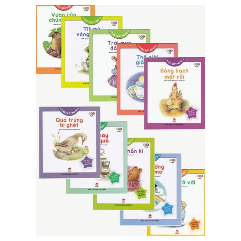 Mua Truyện Tranh Song Ngữ Thật Bất Ngờ - Bộ 10 Cuốn (2-6 Tuổi)