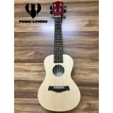 Ukulele Concert Lưng Đỏ Mặt Gỗ Size Lớn - HÀNG CÓ SẴN