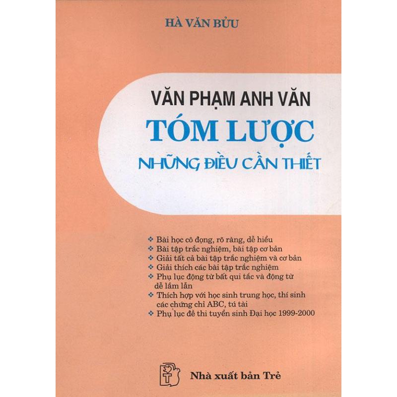 Mua Văn phạm Anh Văn tóm lược những điều cần thiết - Hà Văn Bửu