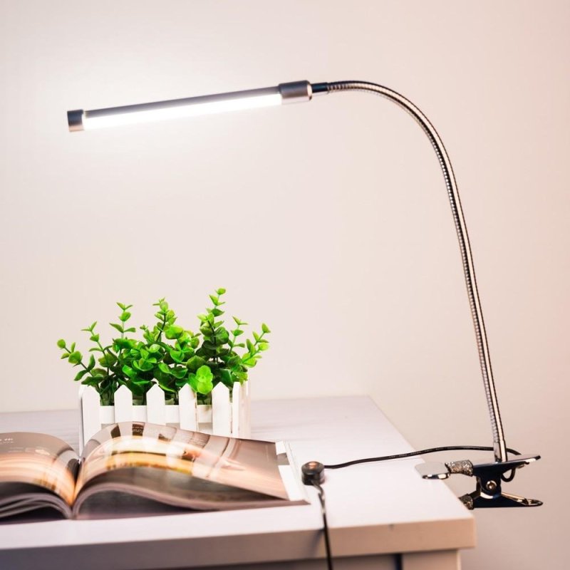 Giá bán 10W Eye Protection LED Clamp Clip Light Table Desk Reading Lamp
10-level Brightness Adjustable 3 Lighting Colors USB Powered
Flexible Portable Dimmable 36 LEDs - intl