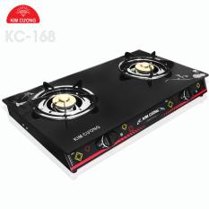 Bếp gas đôi mặt kiếng kim cương kc168