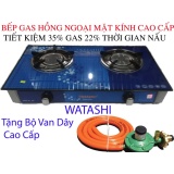 Bep ga hồng ngoại cao cấp tiêt kiệm gas 35% watashi 469 tặng bộ van dây