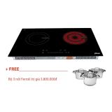 Bếp từ - Hồng ngoại Ferroli IC4200BN, mặt kính Schott ceran - Điều khiển số