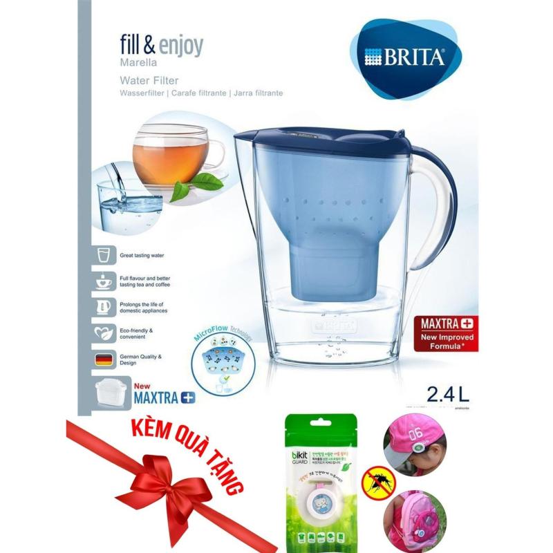 Bình lọc nước cầm tay cao cấp Brita Marella Maxtra New Formula -2,4L