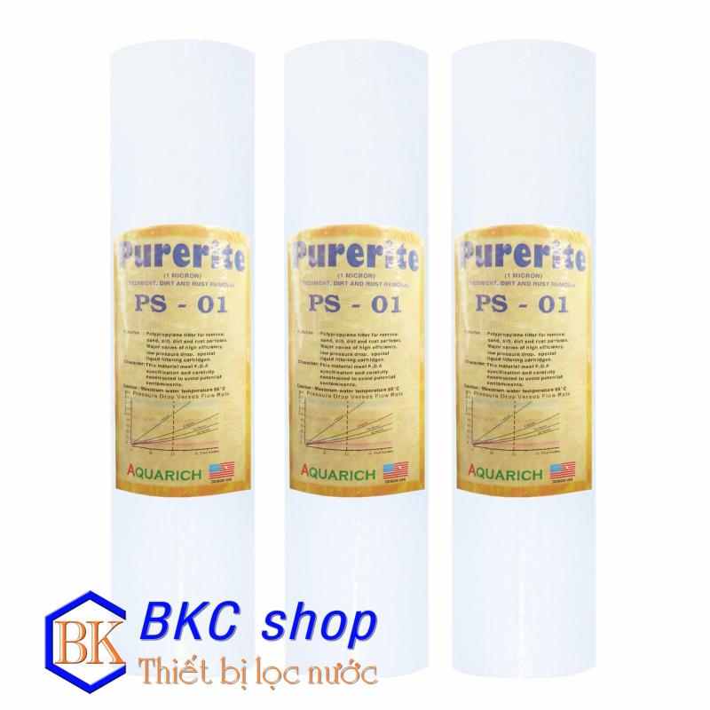 Bộ 3 lõi lọc nước số 1 PP 1 micron 10 inch