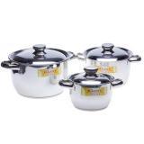 Bộ 3 nồi inox 3 đáy rainy rn-06ttc