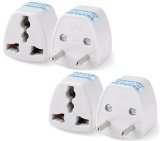 Bộ 4 phích cắm chuyển 3 chấu sang 2 chấu