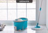 Bộ cây lau nhà xoay tay 360 độ màu xanh dương lock&lock mop-q2-1mop-q2-1