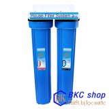 Bộ lọc nước sinh hoạt 2 cấp lọc 20 inch xanh