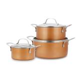 Bộ nồi phủ sứ an toàn đáy từ Royal Classic Elmich EL-3700
