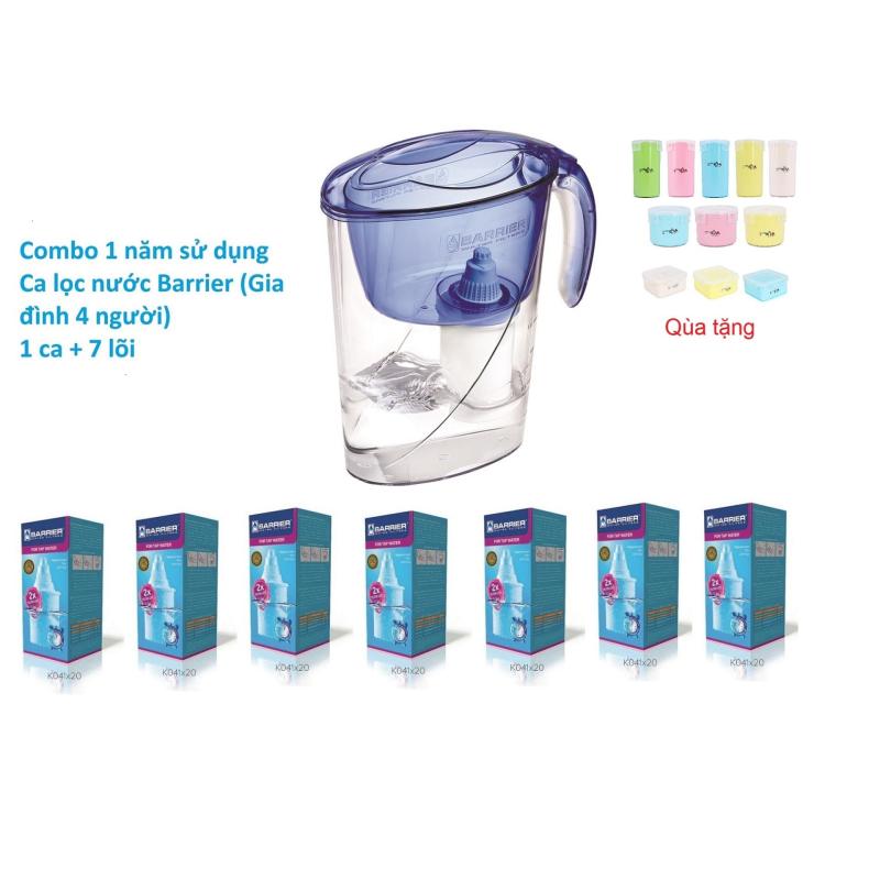 Bộ sử dụng 1 năm ca lọc nước Barrier cho gia đình 4 người (1 ECO-BL+7 FC-STD) Tặng bộ 11 hộp nhựa Kova Hàn Quốc