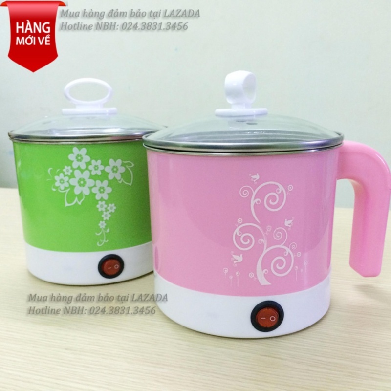 Ca nấu mì đa năng - Nồi lẩu mini siêu tốc (Hồng)