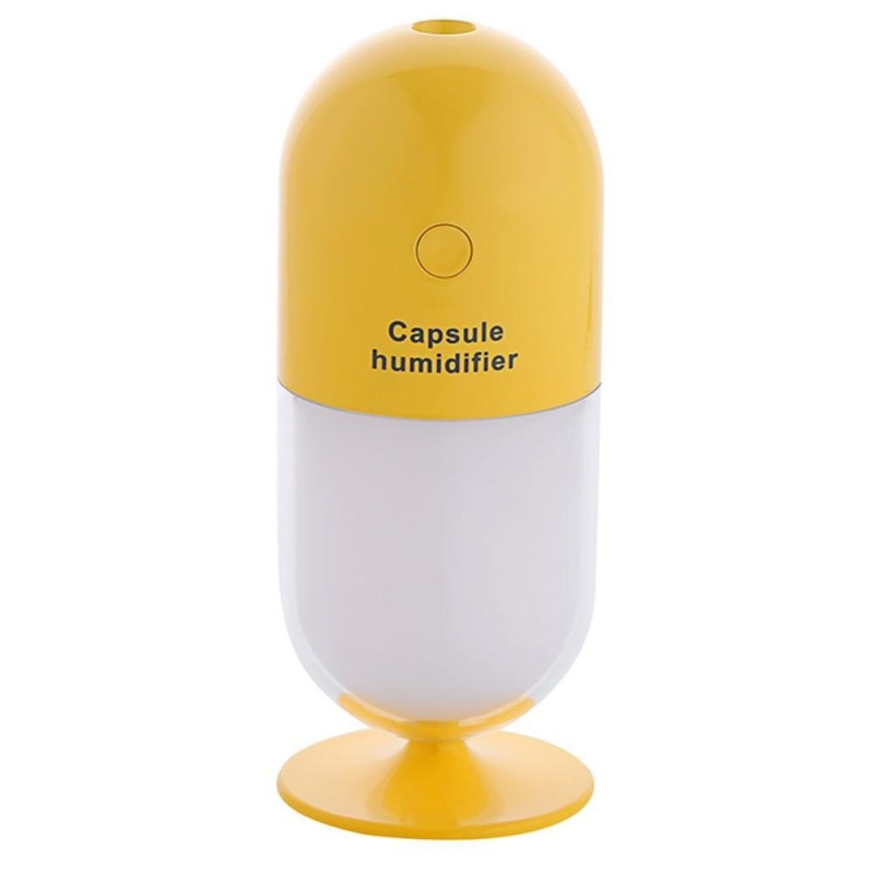 Bảng giá Car Home Office USB Mini Ultrasonic Capsule Shaped Mute Humidifier(Yellow) - intl